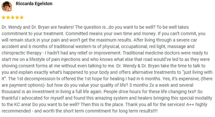 Chiropractic Kansas City KS Riccarda E Testimonial Chiropractic Kansas City KS Riccarda E Testimonial